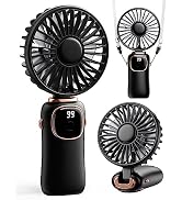 coldSky Portable Handheld Fan, 4000mAh Battery Operated 3 in 1 Multifunction Personal Travel Fan ...