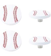 Faotup Baseball Shape Cabinet Knobs, Soft Rubber Drawer Pulls for Dresser and Furniture, Cartoon ...