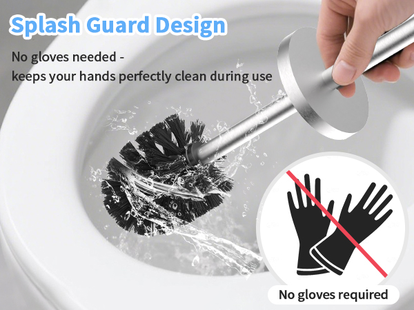 toilet brush and holder set long handle stainless farmhouse matte decorative black silver gold