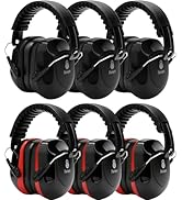 6 Pack Noise Reduction Ear Protection, Sound Proof Earmuffs, SNR 34dB Noise Cancelling Headphones...