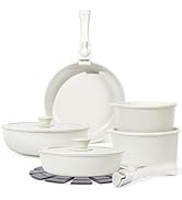 SODAY 15Pcs Pots and Pans Set Non Stick, Cookware Sets with Detachable Handle, Nonstick RV Kitche...