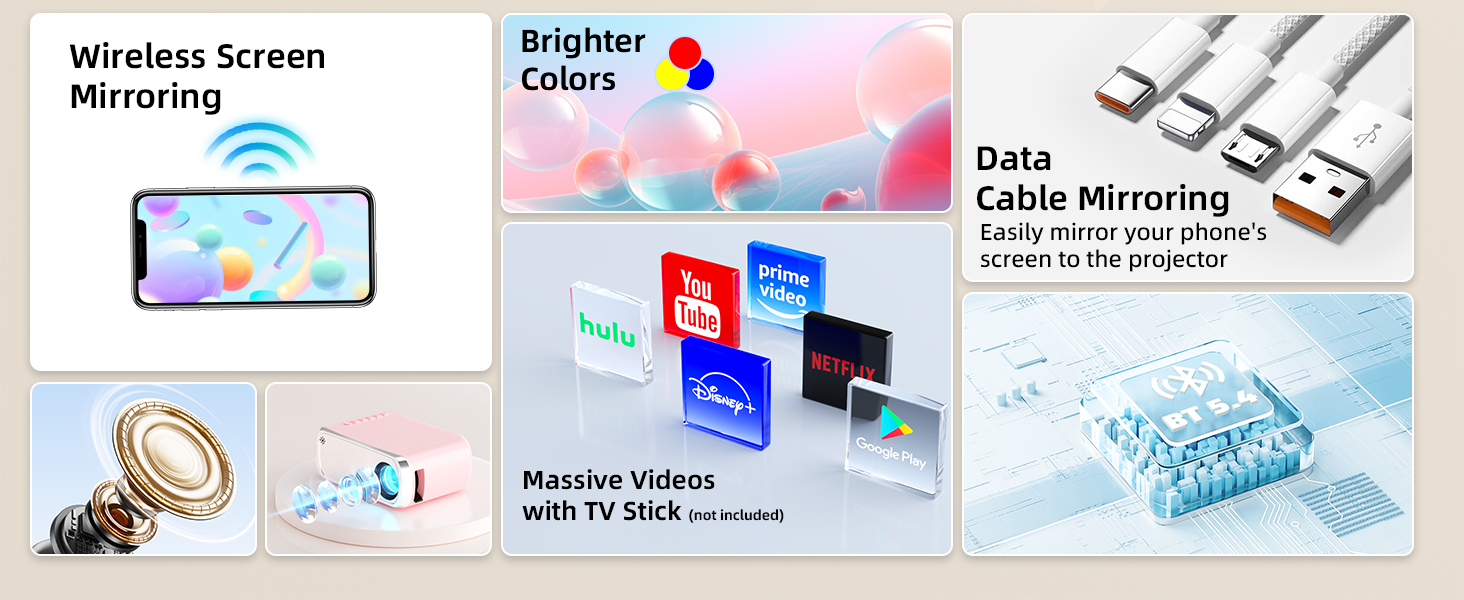 ksbaby wifi Projector