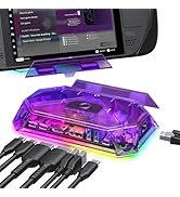 JSAUX RGB Docking Station for Steam Deck (OLED)/ROG Ally/Legion Go, 12-in-1 Steam Deck Dock with ...