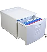 Storex 61271A01C File Cabinet, 1-Pack, White
