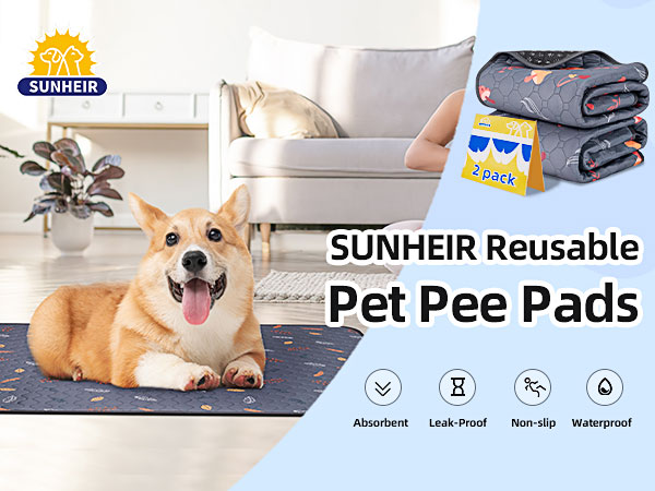 SUNHEIR Reusable Pet Pee Pads