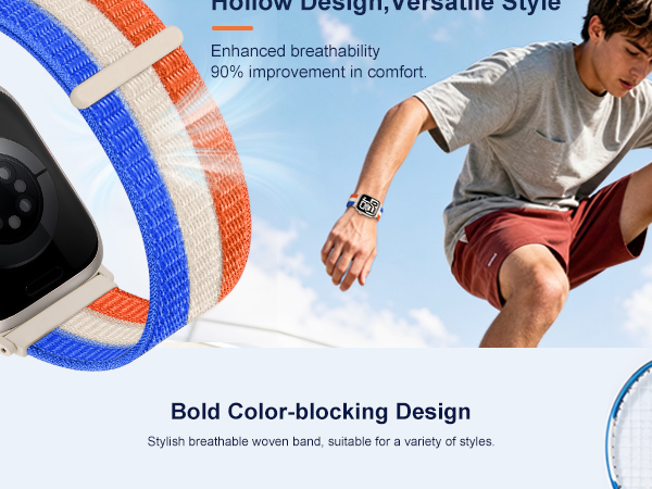 breathable nylon sport loop