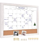Umtiti Monthly Calendar Dry Erase White Board &amp; Cork Bulletin Board,13