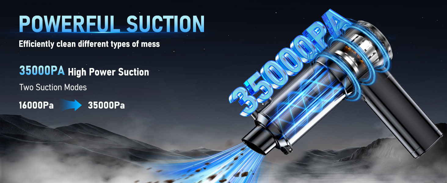 35000PA High Power Suction