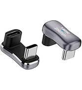 180-Degree USB Type-C Adapter, High Speed 20Gbps Data Transfer, 240W Power Delivery, Male to Fema...