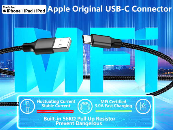 MFi Certified 2Pack 4.8A USB Car Power Cigarette Lighter Type-C Car Charger USB-C Carplay Charger