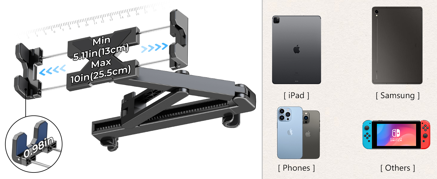 Car Headrest Ipad Holder 