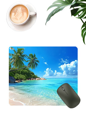 blue sea mouse pad