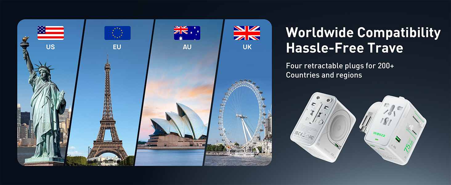 European Plug Travel Universal Adapter