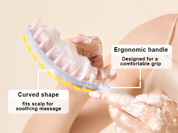 head massager scalp brush for shampooing