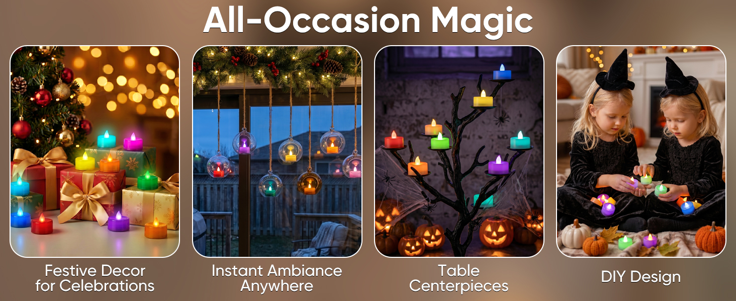 tea lights candles battery operated