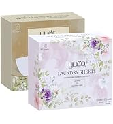 YUCO Laundry Detergent Sheets Amber Sandalwood and Jasmine Lily of the Valley Scent Total 160 Loa...