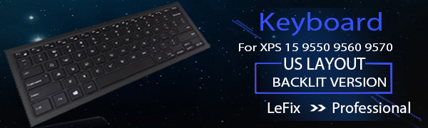 XPS 9550 backlit keyboard