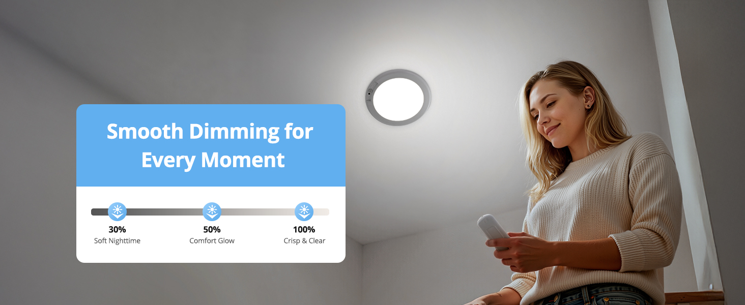 wireless dimmable ceiling light