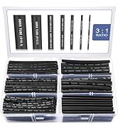 Heat Shrink Tubing Kit - Sopoby 3:1 Ratio Adhesive Lined, Marine Grade Automotive Industrial Shri...