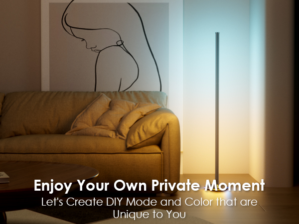 led corner floor lamp