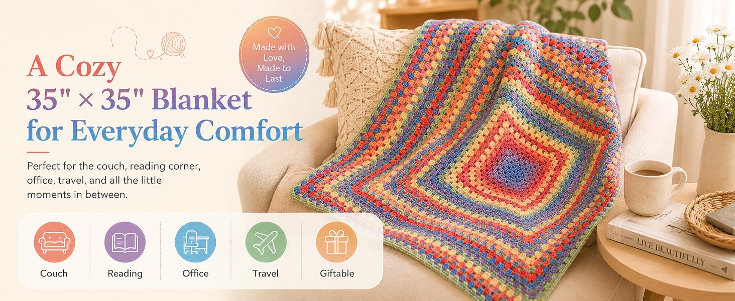 blanket crochet kit for beginners