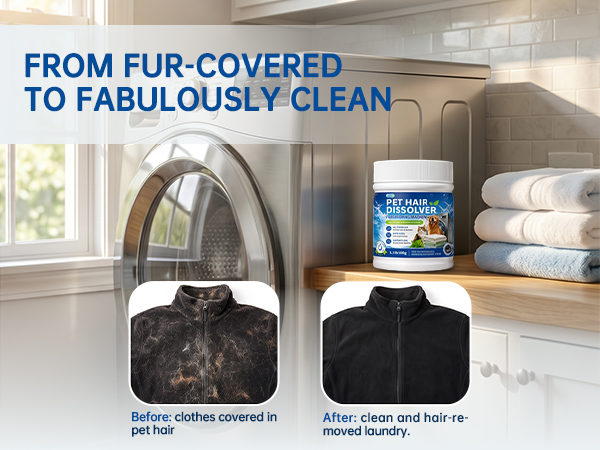 pet hair dissolver for laundry