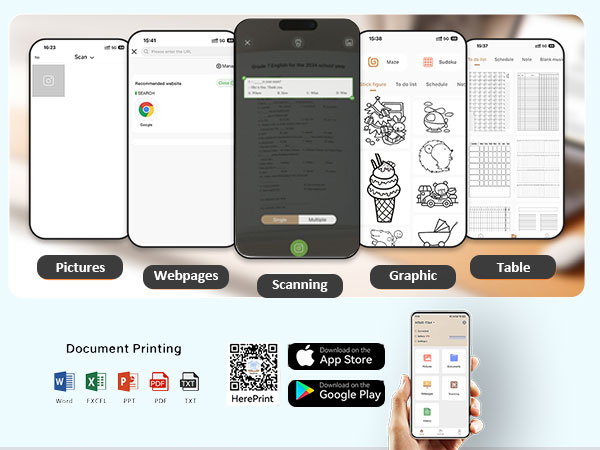 Inkless Portable Printer
