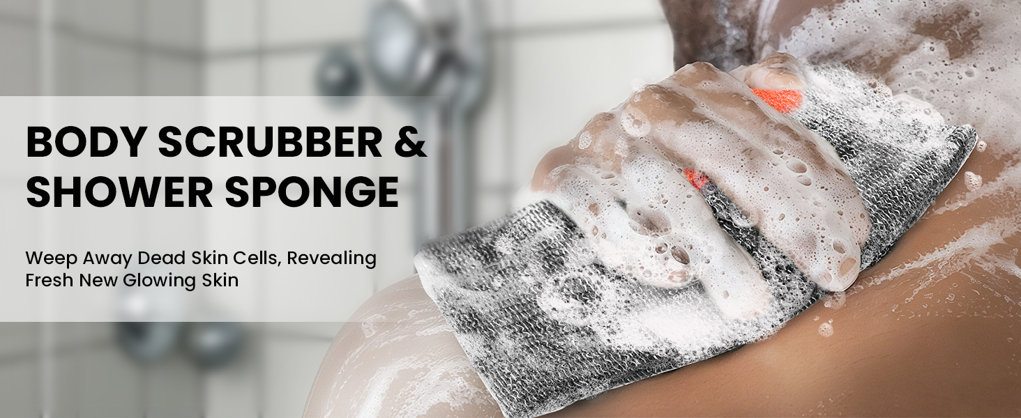 body scrubber &amp; shower sponge