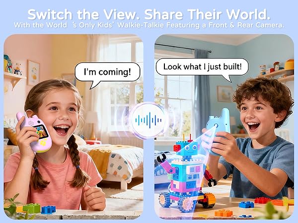 video walkie talkies for kids with dual cameras