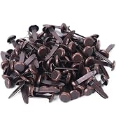 100 Pcs Copper Mini Brad Fasteners Round Paper Fasteners Brads for Paper Craft DIY Stamping Scrap...