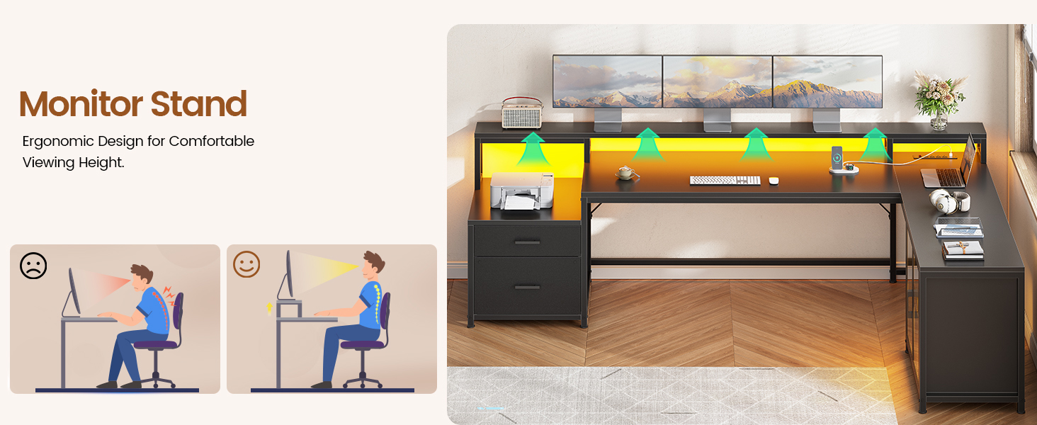 gaming desk l shaped desk corner desk computer desk with drawers