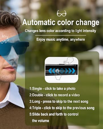 Smart AI Glasses for Men, Women