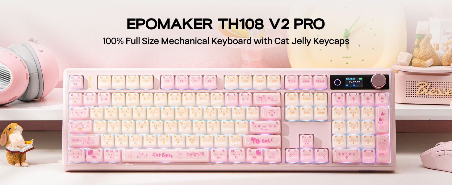 TH108 V2 PRO Wireless Gaming Keyboard