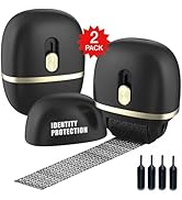 Lomil Identity Protection Roller Stamps 2 Pack - Confidential Roller Stamp with 4 Refills - Wide ...