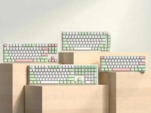 Double Shot PBT keycaps Set, Cherry Profile Keyboard Keycaps,Pastel key caps full size,Custom keycap