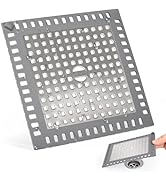 Shower Drain Hair Catcher, 4.72" Shower Drain Cover, All-in-One Universal Sink &amp; Shower Drain Str...