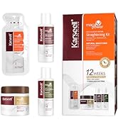 Karseell Maca essence repair Straightening Kit, 12 Weeks of Home Use Professional Straightening, ...