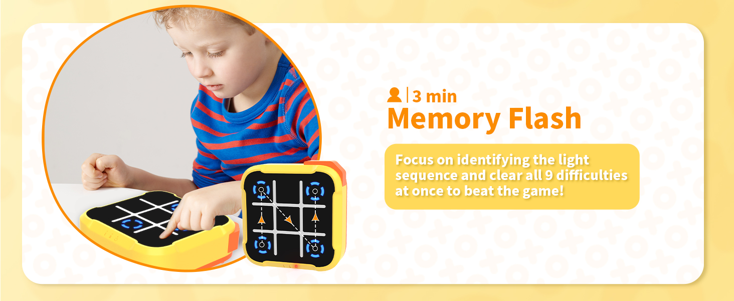 Hynuwa Memory Flash Game Electric Learing Toy Family Travel Game Portable Game Compact Game
