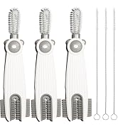 3 in 1 Cup Lid Gap Cleaning Brush Set with 3 Straw Cleaner Brush, Multifunctional Cup Cover Clean...