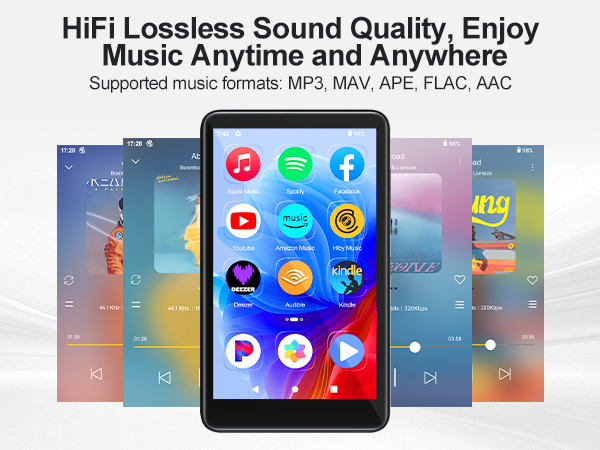 MP3 Player with Bluetooth and WiFi