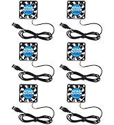 AITIAO 6Pcs 40mm USB Brushless Cooling Fan 40mm x10mm DC 5V Quiet Cooling Fan 4010 Mini Computer ...