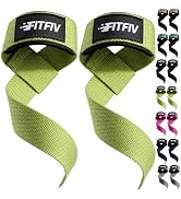 FITFIV Lifting Wrist Straps for Weightlifting,Gym,Deadlift,workout(Made of high-quality cotton &amp; ...
