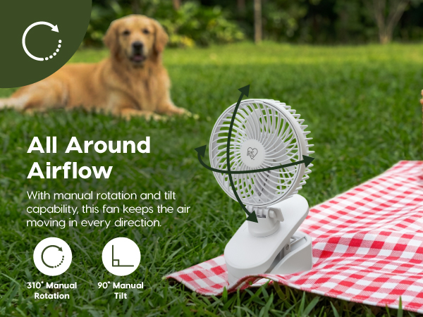 clip on desk fan office counter baby pet stroller bedside nightstand clip on mini fan battery