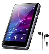 32G MP3 Player Bluetooth 5.0, Full Touch Screen HiFi Lossless MP3 Music Player, Line-in Speaker, ...