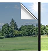 Haton Window Privacy Film One Way Window Tint Film Sun Blocking Anti UV Window Heat Blocker, Refl...