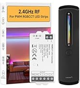 BTF-LIGHTING RC09RFB &amp; C05RF RF 2.4GHz Wireless Tuya Controller Kit Magnetic Wall-Mounted, Dim Br...