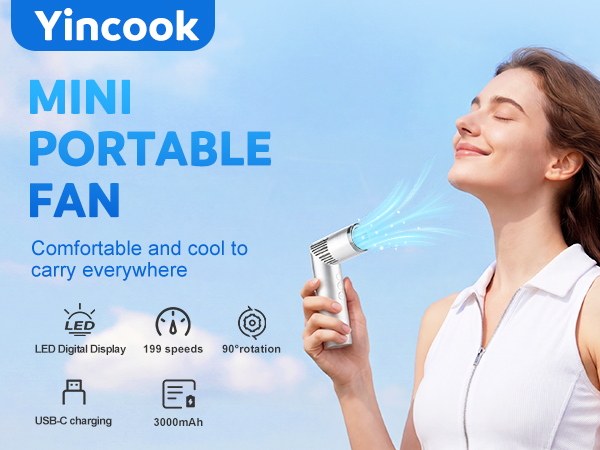 portable fan handheld fan mini fan personal fan rechargeable fan usb fan travel fan small fan