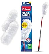 O-Cedar Flex &amp; Catch Heavy Duty Dusting Kit with 3 Disposable Duster Refills | New &amp; Improved Mod...