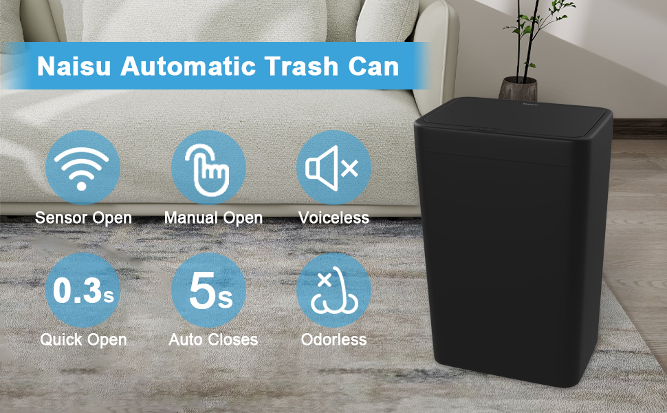 Naisu Automatic bathroom Trash Can