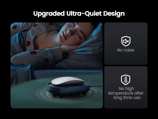 Ultra silent motor built inside the 2 turntable mouse jiggler